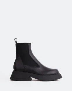 Chelsea|Ankle Boots-L'INTERVALLE Balvin Black Leather