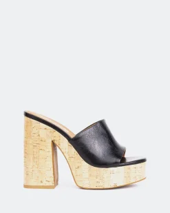 Platform-L'INTERVALLE Barrel Black Leather