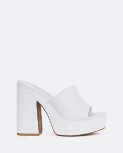 Platform-L'INTERVALLE Barrel White Leather