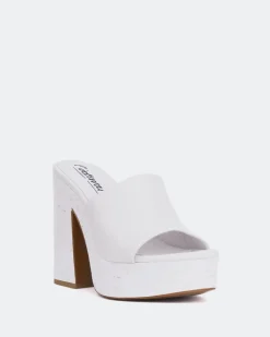 Platform-L'INTERVALLE Barrel White Leather