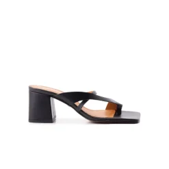 Mid Heels-L'INTERVALLE Barriada Black Leather