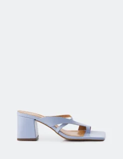 Mid Heels-L'INTERVALLE Barriada Light Blue Leather