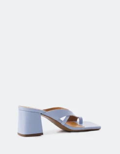 Mid Heels-L'INTERVALLE Barriada Light Blue Leather