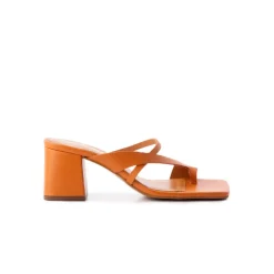 Mid Heels-L'INTERVALLE Barriada Orange Leather