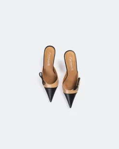 Mules-L'INTERVALLE Bartlett Camel Leather