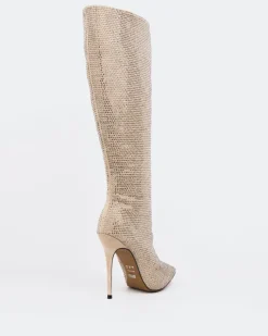 Tall Boots-L'INTERVALLE Basma Beige Suede