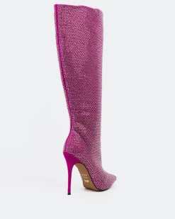 Tall Boots-L'INTERVALLE Basma Fuschia Suede