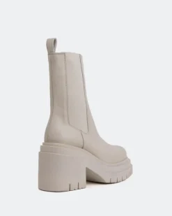 Chelsea|Ankle Boots-L'INTERVALLE Bastille Off White Leather