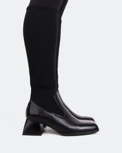 Stretch|Chelsea-L'INTERVALLE Bayeux Black Knit Stretch