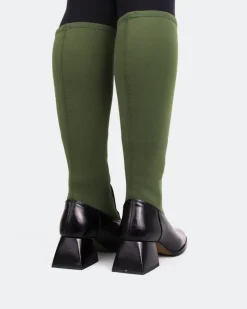 Chelsea|Stretch-L'INTERVALLE Bayeux Khaki Knit Stretch