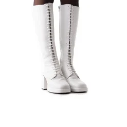 Platform|Tall Boots-L'INTERVALLE Bayonne White Leather