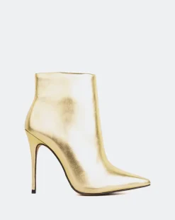 Ankle Boots-L'INTERVALLE Beauty Gold Metal
