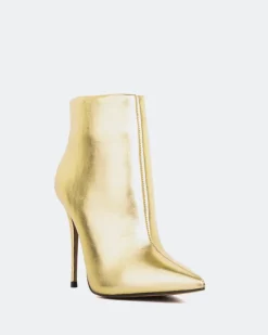 Ankle Boots-L'INTERVALLE Beauty Gold Metal