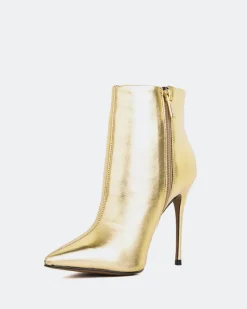 Ankle Boots-L'INTERVALLE Beauty Gold Metal