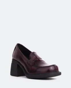 Loafers-L'INTERVALLE Beckam Burgundy