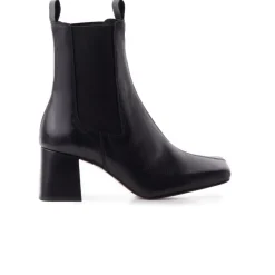 Chelsea|Ankle Boots-L'INTERVALLE Belvedere Black Leather