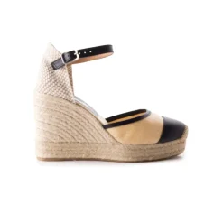 Espadrilles-L'INTERVALLE Bento Black Rafia