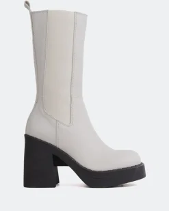 Chelsea|Ankle Boots-L'INTERVALLE Bexley Off White Leather