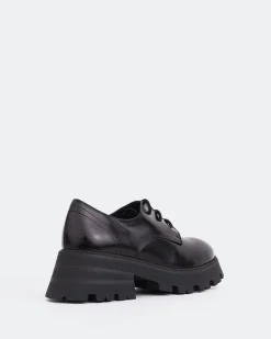 Lace-up-L'INTERVALLE Bieber Black Leather