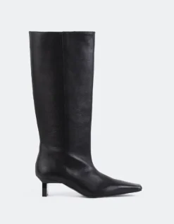 Tall Boots-L'INTERVALLE Blanzy Black Leather