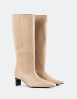 Tall Boots-L'INTERVALLE Blanzy Camel Leather