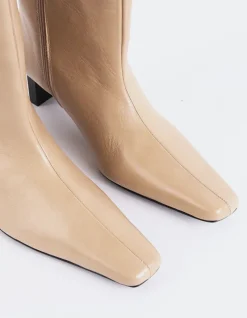 Tall Boots-L'INTERVALLE Blanzy Camel Leather