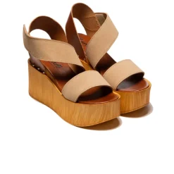 Wood Sandals-L'INTERVALLE Blaze Nude Multi Suede