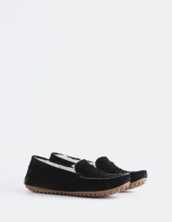 Loafers-L'INTERVALLE Bobble Black Suede