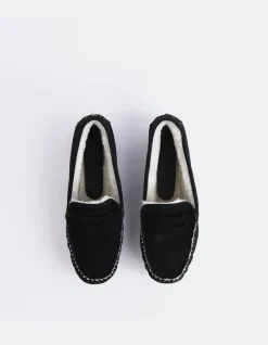 Loafers-L'INTERVALLE Bobble Black Suede