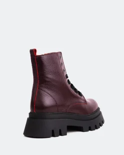Lace-up|Ankle Boots-L'INTERVALLE Boise Burgundy