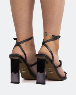 Strappy|High Heels-L'INTERVALLE Bonaparte Black Leather
