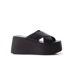 Wedges-L'INTERVALLE Boo Black Leather