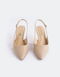 Slingbacks-L'INTERVALLE Borage Nude Leather