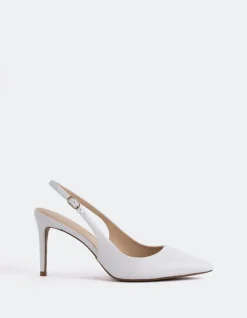 Slingbacks-L'INTERVALLE Borage White Leather