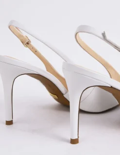 Slingbacks-L'INTERVALLE Borage White Leather