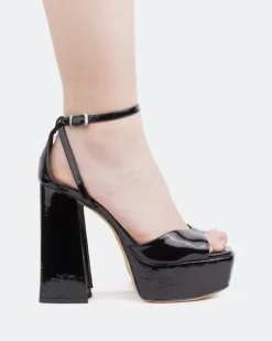 Platform-L'INTERVALLE Borago, Black Naplack/Naplack Noir