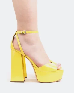 Platform-L'INTERVALLE Borago, Yellow Naplack/Naplack Jaune