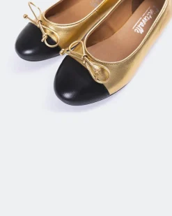 Ballerinas-L'INTERVALLE Bory Gold Leather