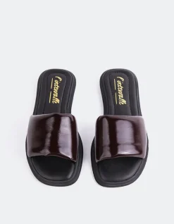Flats-L'INTERVALLE Bosnia Burgundy Patent