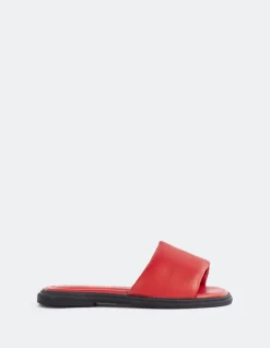 Flats-L'INTERVALLE Bosnia Red Leather