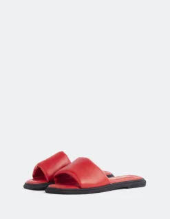 Flats-L'INTERVALLE Bosnia Red Leather