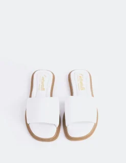 Flats-L'INTERVALLE Bosnia White Leather