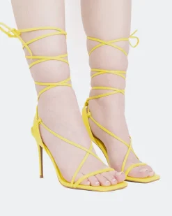 Strappy|High Heels-L'INTERVALLE Boudoir Yellow Leather