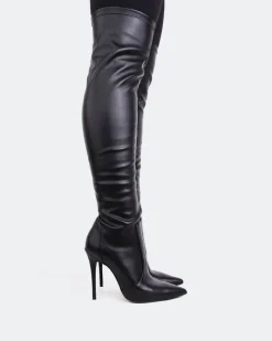 Over-the-knee|Stretch-L'INTERVALLE Brasilia Black Stretch