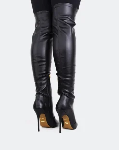 Over-the-knee|Stretch-L'INTERVALLE Brasilia Black Stretch