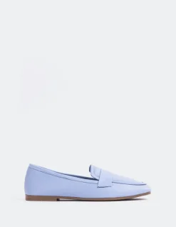 Loafers-L'INTERVALLE Brescia Blue Leather