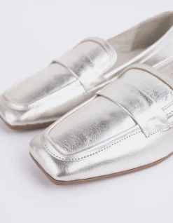 Loafers-L'INTERVALLE Brescia Silver Metal