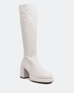 Platform|Tall Boots-L'INTERVALLE Briggs Off White Leather