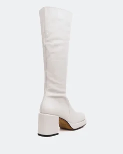 Platform|Tall Boots-L'INTERVALLE Briggs Off White Leather