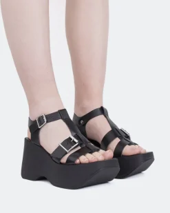Fisherman-L'INTERVALLE Brinkly Black Leather